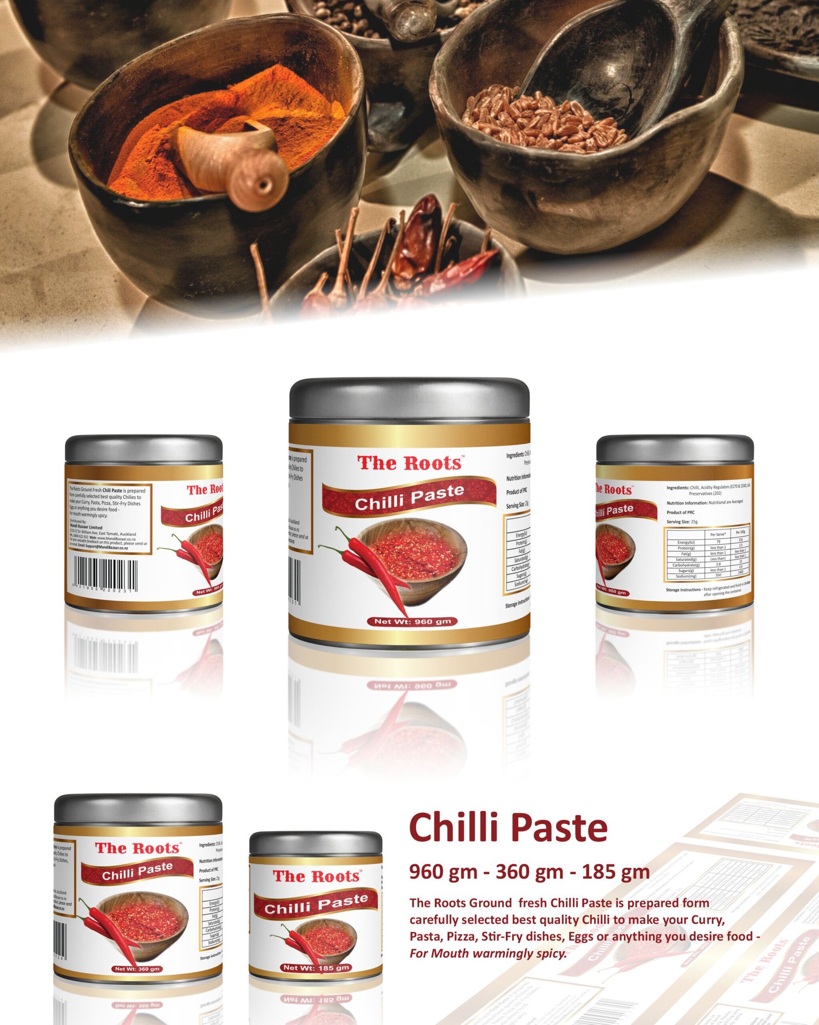 The Roots Packaging Design - Chilli Paste Packaging Design, Portfolio- Crephic